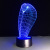 Python head 3D small night light USB 7 color touch remote control battery LED visual lamp gift desk lamp 220.