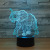 Wholesale small like 3D small night light, colorful remote touch acrylic LED gift desk lamp 1175.