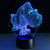 New big eye dog 7 color 3D lamp remote control touch LED lamp acrylic visual stereo light lamp 050.