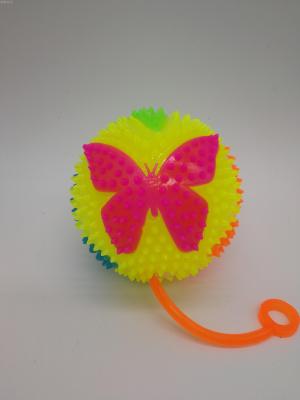 TPR whistle a butterfly ball toy