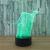 Kangaroo 3D light USB 7 color remote touch led lamp creative products gift desk lamp battery light night light 621.