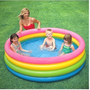 original intex56441 ring fluorescent baby pool inflatable round children swimming pool ball pool