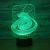 The new version of the new snake 7 color 3D light LED acrylic visual lamp remote touch light night light visual lamp