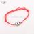 Red rope friendship bracelet evil eye eye knit bracelet.