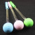 6142 golf ball silicone spring massaging hammer on the back and back of the neck hammer massage stick.