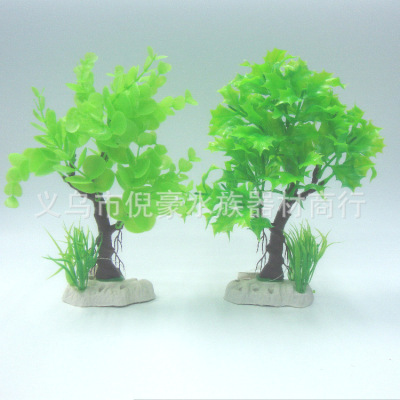 The new type of plastic simulation water grass aquariums can be used in The design of lifelike artificial waterweed.