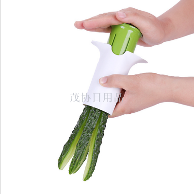 Household Kitchen Fruit-Cuttng Device Cucumber Strip Cutter Fruit and Vegetable Splitter