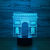 Hot style shing mun model ground stand new unique 3D night light led creative product acrylic 7 color lamp 1242.