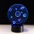 Planetary 3D lamp creative USB colorful remote touch led battery desk lamp novel special night light 410.