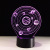 Planetary 3D lamp creative USB colorful remote touch led battery desk lamp novel special night light 410.