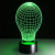 Light bulb design acrylic visual lamp USB remote touch 7 color 3D led light led light night light 001.