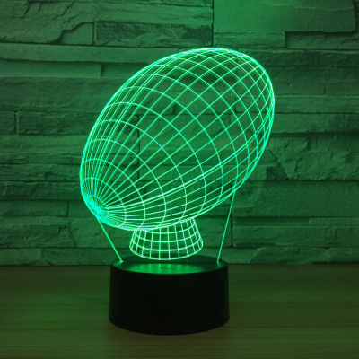 The cross-border e-commerce cargo source abstract seven color 3d light USB lamp touch remote 3d night lamp 1246.