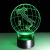 Foreign trade Italy map 3D creative 7 color night light touch USB power supply acrylic led lamp 229.