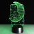 Foreign trade new moon person 7 color 2D 3D lamp creative gift lamp touch switch small night lamp acrylic 116.