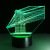 Manufacturer direct selling 3D colorful 3D art small night light USB creative lamp LED crystal bridge lamp 171.