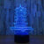 Foreign trade 7 color creative 3D small night light touch smart home bedroom USBled light 758.