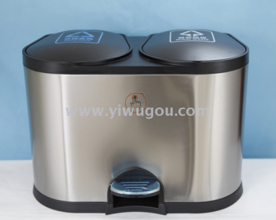 Fashion and creative stainless steel double bucket double barrel silent relief barrel office medical use.