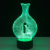 USB cage bird 7 color 3D battery lamp LED touch illusion lamp desktop light night light 202.