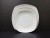 Ceramic high - temperature porcelain white tyre 9 inch square plate.