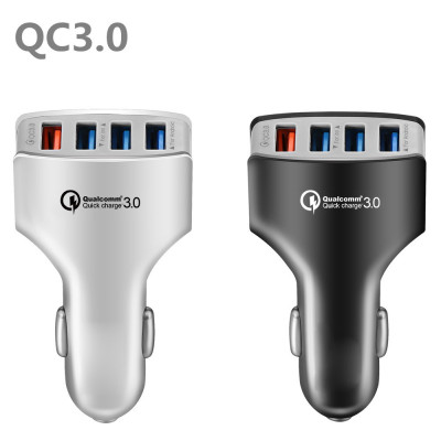 4usb Multifunctional Vehicle-Mounted Car Charger QC 3.0 Fast Charge Car Phone Charger Exclusive for Cross-Border Factory Wholesale