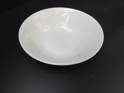 Ceramic high - temperature porcelain white tyres 7 inch round bowl.