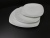 Ceramic high temperature porcelain white tyre 10.5 inch flat white.