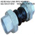 PTFE kst-l DN50 acid and alkali resistant rubber connector for central air conditioning