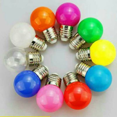 Small round colored ball bubble LED lamp.