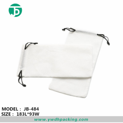 Manufacturers promote white non-woven glasses storage bag cloth double rope cheap glasses bag