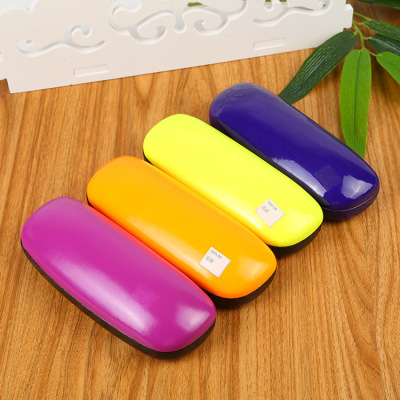 Manufacturer direct selling bright leather glasses case glasses case iron box