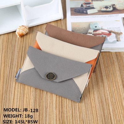 Manufacturers wholesale money bag fashion simple portable anti-pressure retail PU folding folding folding case