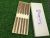 Unpainted Natural Bamboo Chopsticks Printed Carbonized Fish Chopsticks Carving Groove 22.5 Fat Thin Fish Chopsticks Gift Box Tableware