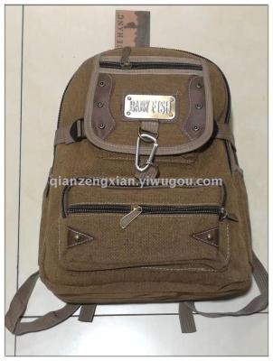 Rucksack self - produced self - sold schoolbag quality male bag leisure sports bag money to increase the fairy.