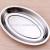 Thickened stainless steel fish plate oval egg-shaped plate with egg-shaped dish plate.