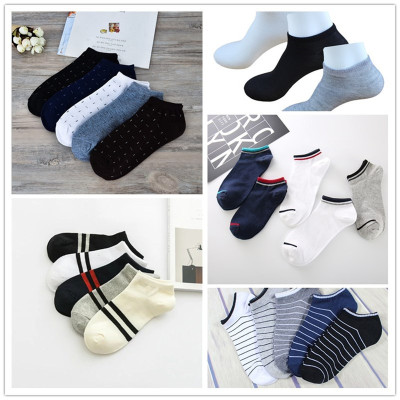 5 pairs of men's boat socks and women's socks are sold directly by men's socks manufacturer
