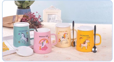unicorn ceramics mug .