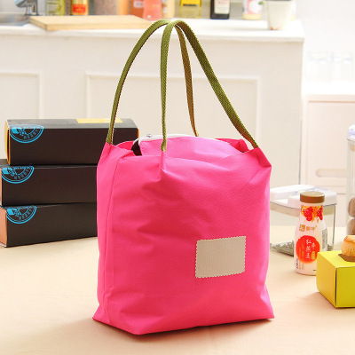 Bucket type collection bag insulation bag leisure canvas mobile phone certificate insulation bag shopping bag lunch bag