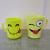 Plastic children's cup handle cup water cup drink cup smile cup 862.
