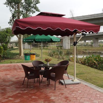 Manufacturers sell outdoor sunshade umbrella square hand side stand umbrella 2.5 meters