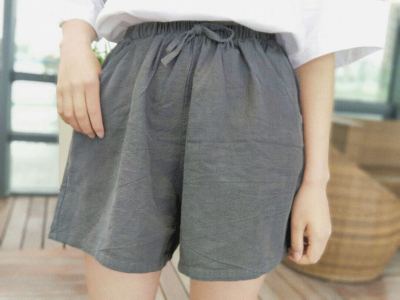 Trendy 3-Point Shorts Cotton and Linen Korean Girly Style 8-Color Series plus-Sized Oversized Shorts