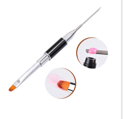 The new manicure and dual function of the dual - head multi-function rapid extension adhesive brush tool wholesale.