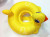 Manufacturers direct new children's little yellow duck boat swimming ring cartoon swimming ring baby life ring safety thickened