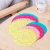 Round silicone placemat,five-star pattern table mat,heat proof,anti-skidding
