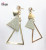 New metal iron plate electroplated triangle sticker earrings earrings.