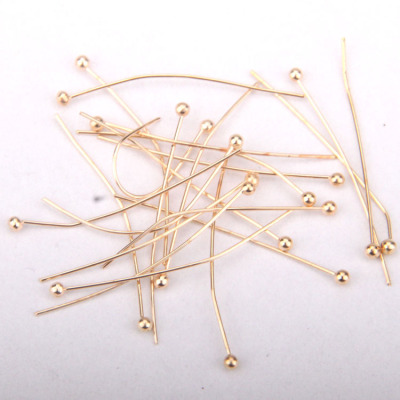 Factory Direct Sales Metal DIY Ornament Accessories Ball Needle Nickel-Free White K Wholesale Handicrafts