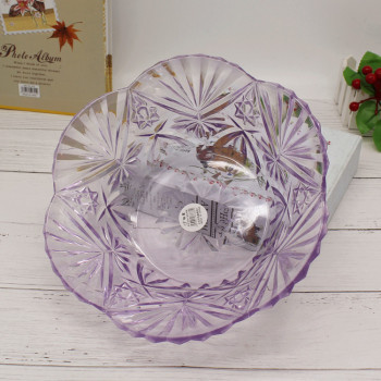 Crystal fruit bowl European candy dish fruit basket vegetable dish washing basket plastic fruit and vegetable basket.