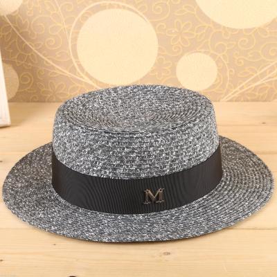 South Korean straw hat M standard straw hat with top hat to cover sun beach hat.