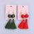 The new Korean style fringe style earrings are simple accessories.