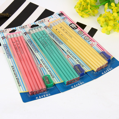 Slender Bamboo Shoot HB Pearlescent Lacquer Suction Card Pencil 817 Non-Toxic Six Angle Rod Children Student Factory in Stock Wholesale