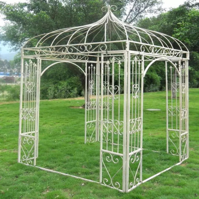 European iron art wedding bird cage arch flower pavilion.